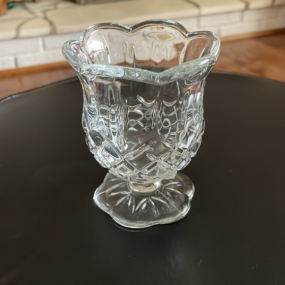 Vintage Home Interiors Tulip Cup Stem Votive Glass Candle Holders Set Of 3 - Picture 4 of 6